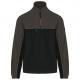 Chaqueta micropolar bicolor ecorresponsable - unisex Ref.TTWK904-NEGRO/GRIS OSCURO