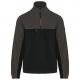 Chaqueta polar bicolor ecorresponsable - unisex Ref.TTWK904-NEGRO/GRIS OSCURO