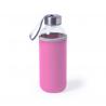Botella de agua personalizada de cristal 420ml con funda Dokath