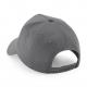 Gorra de 5 paneles con parche extraíble Ref.TTB638-GRIS DE GRAFITO 