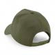 Gorra de 5 paneles con parche extraíble Ref.TTB638-VERDE MILITAR 