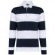 Polo a rayas manga larga unisex Ref.TTK285-STRIPES MARINAS/BLANCAS