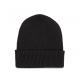 Gorro punto canalé con dobladillo Ref.TTKP950-NEGRO 