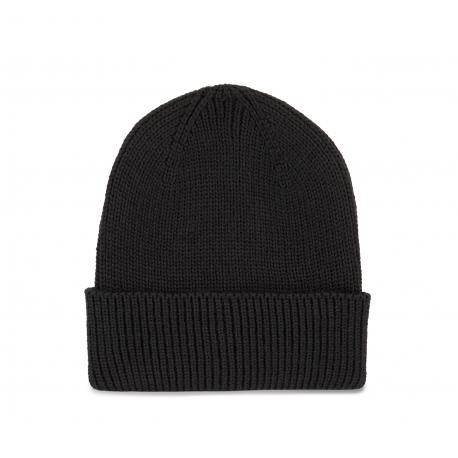 Gorro punto canalé con dobladillo