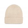Gorro punto canalé con dobladillo
