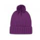 Gorro con pompón Ref.TTKP959-COLOR DE MALVA 