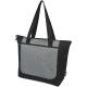 Bolsa tote reciclada GRS en dos tonos con cremallera de 15 L Reclaim Ref.PF120657-NEGRO INTENSO/GRIS MEZCLA 