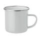 Taza con capa esmalte para sublimación 350ml Plateado Ref.MDMO6917-BLANCO 