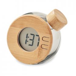 Reloj lcd de bambú por agua Droppy lux