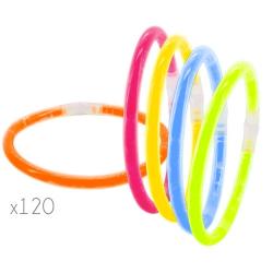 Pulseras luminosas 'neón' (pack de 120)