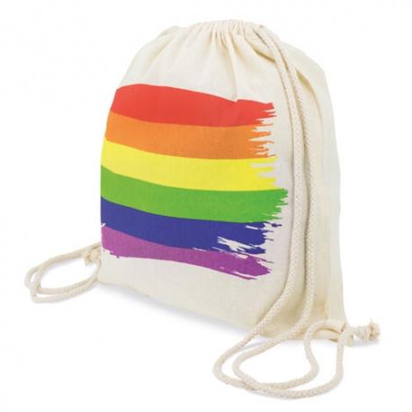 Mochila de algodón 'rainbow'