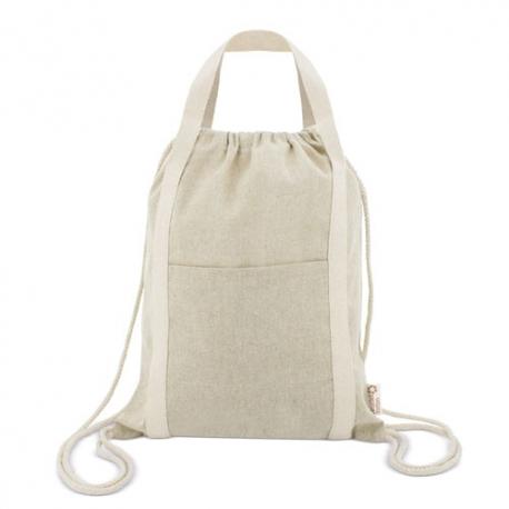 Bolsa mochila de algodón reciclado 