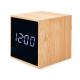 Reloj despertador con alarma y temperatura natur Ref.CFZ1718- 