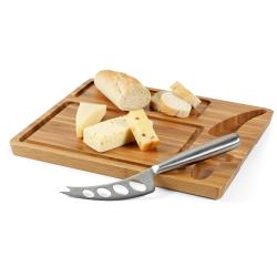 Tabla de quesos de bambú con cuchillo Malvia