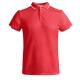 Polo técnico de manga corta para hombre en poliéster reciclado antibacteriano TAMIL Ref.RPO0402-ROJO/BLANCO