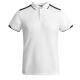 Polo técnico de manga corta para hombre en poliéster reciclado antibacteriano TAMIL Ref.RPO0402-BLANCO/NEGRO