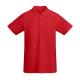 Polo de manga corta en algodón orgánico certificado OCS PRINCE Ref.RPO6617-ROJO