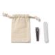 Set de manicura en bolsa de algodón con cierre de cordón ajustable VELVET Ref.RSB1125-CRUDO 