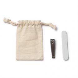 Set de manicura en bolsa de algodón con cierre de cordón ajustable VELVET