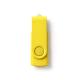 Memoria USB con cuerpo de ABS y clip giratorio metálico a juego RIOT Ref.RUS4192-AMARILLO