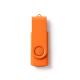 Memoria USB con cuerpo de ABS y clip giratorio metálico a juego RIOT Ref.RUS4192-NARANJA