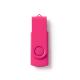 Memoria USB con cuerpo de ABS y clip giratorio metálico a juego RIOT Ref.RUS4192-FUCSIA