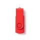 Memoria USB con cuerpo de ABS y clip giratorio metálico a juego RIOT Ref.RUS4192-ROJO