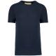 Camiseta slub ecorresponsable cuello redondo y manga corta Ref.TTKNS303-AZUL MARINO