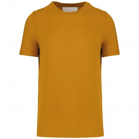 Camiseta slub ecorresponsable cuello redondo y manga corta