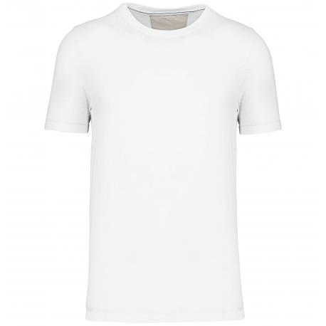 Camiseta slub ecorresponsable cuello redondo y manga corta
