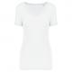Camiseta lyocell tencel™ cuello de pico manga corta Ref.TTKNS323-BLANCO