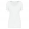 Camiseta lyocell tencel™ cuello de pico manga corta