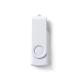 Memoria USB con cuerpo de ABS y clip giratorio metálico a juego RIOT Ref.RUS4192-BLANCO