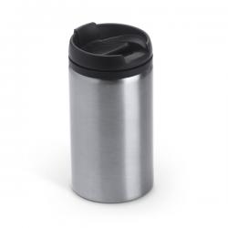 Vaso de acero inoxidable de 290 ml con tapa PP MILU