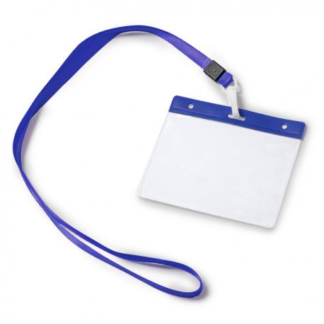 Lanyard con mosquetón e identificador de PVC a juego POMEL