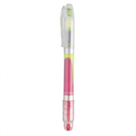 Marcador doble fucsia/amarillo 