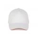 Gorra - 5 paneles Ref.TTKP189-BLANCO ROJO 