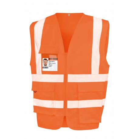Chaleco de seguridad con cremallera