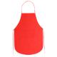 Delantal de non-woven a color con bolsillo central KELLER Ref.RDE9130-ROJO 