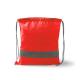 Mochila de cordones con banda reflectante LABUR Ref.RMO7184-ROJO 