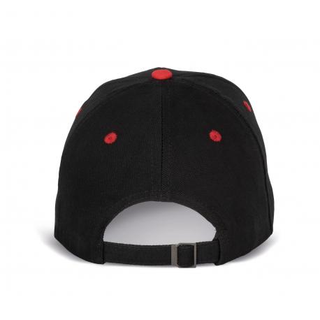 Gorra con hebilla metálica de 6 paneles