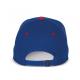 Gorra con hebilla metálica de 6 paneles Ref.TTKP188-AZUL REAL/ROJO 