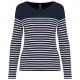 Camiseta marinera de manga larga de mujer Ref.TTK386-STRIPES MARINAS/BLANCAS