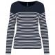 Camiseta marinera de manga larga de mujer Ref.TTK386-STRIPES MARINAS/BLANCAS