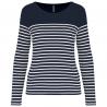 Camiseta marinera de manga larga de mujer