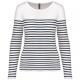 Camiseta marinera de manga larga de mujer Ref.TTK386-RAYAS BLANCAS/AZUL MARINO