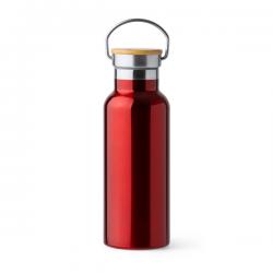 Bidón de acero inoxidable 304 doble pared con tapa de bambú TISET