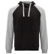 Sudadera bicolor unisex Badet Ref.RSU1058-NEGRO/GRIS VIGORÉ