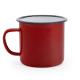 Taza metálica con capacidad 380ml ANON Ref.RMD4015-ROJO/BLANCO 