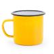 Taza metálica con capacidad 380ml ANON Ref.RMD4015-AMARILLO/BLANCO 